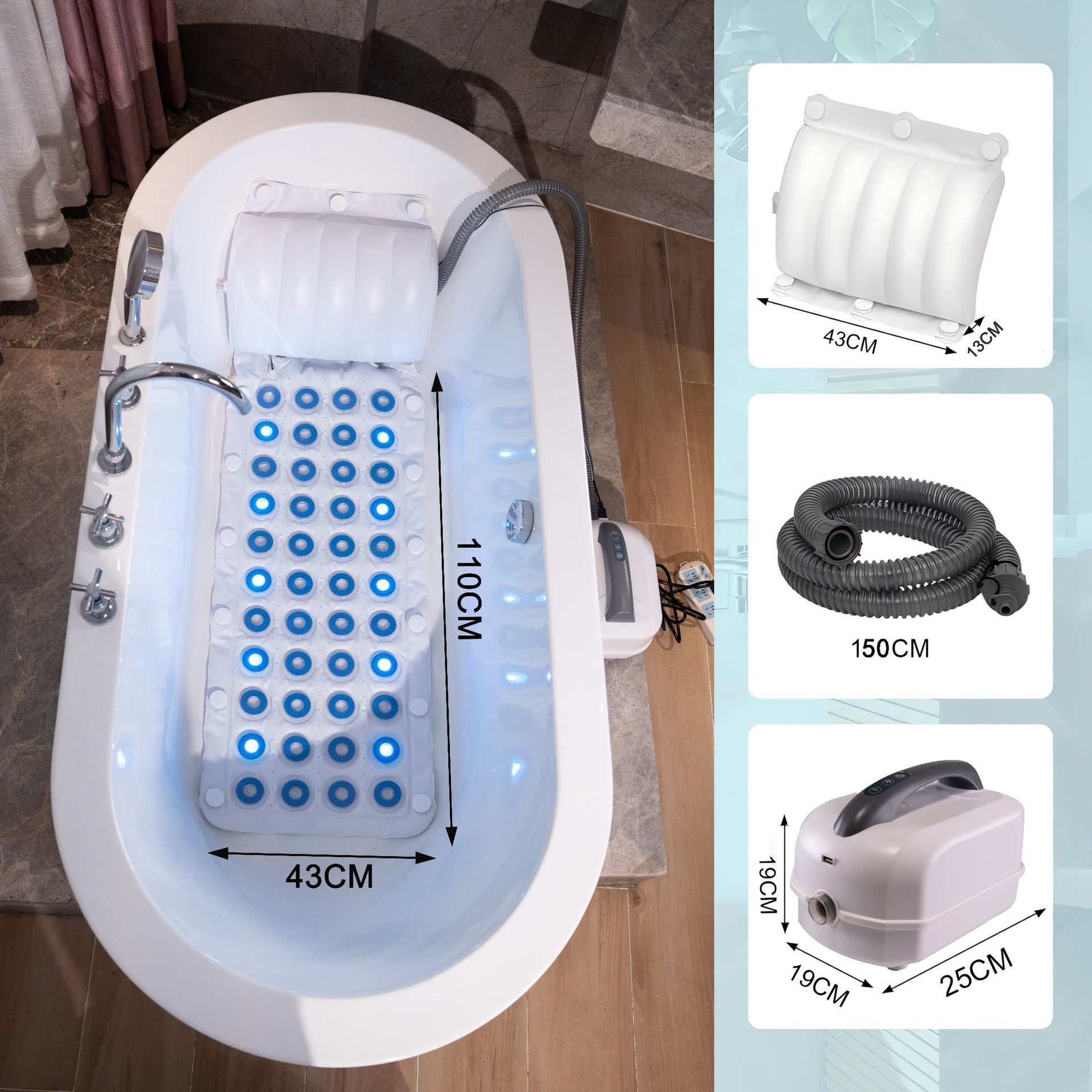 Health Within Wellness Center - LXHL-3 Hydrotherapy Massage Pad With 6