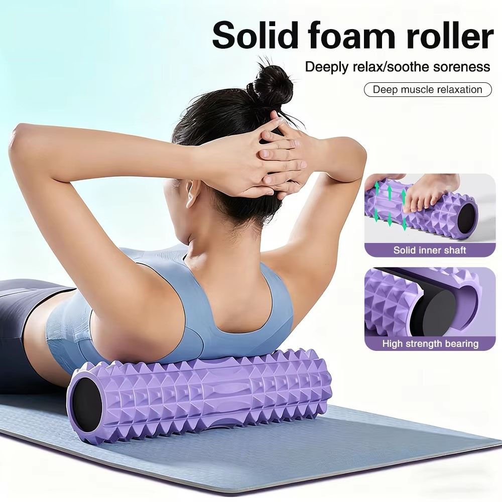 EVA Foam Fitness Back Roll Tri - Foam Roller Trigger Point review and price