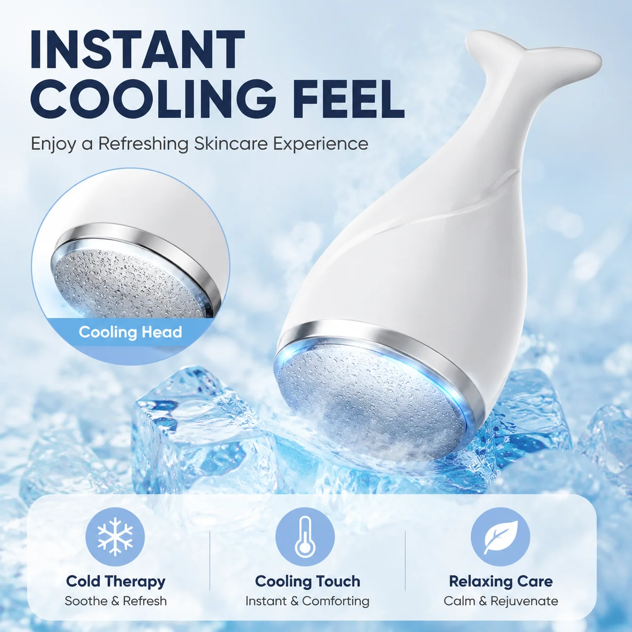 Fish Tail Ice Roller Facial Ma - Ice Roller Face Cold review and price